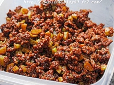 eco!大根の茎で肉味噌☆